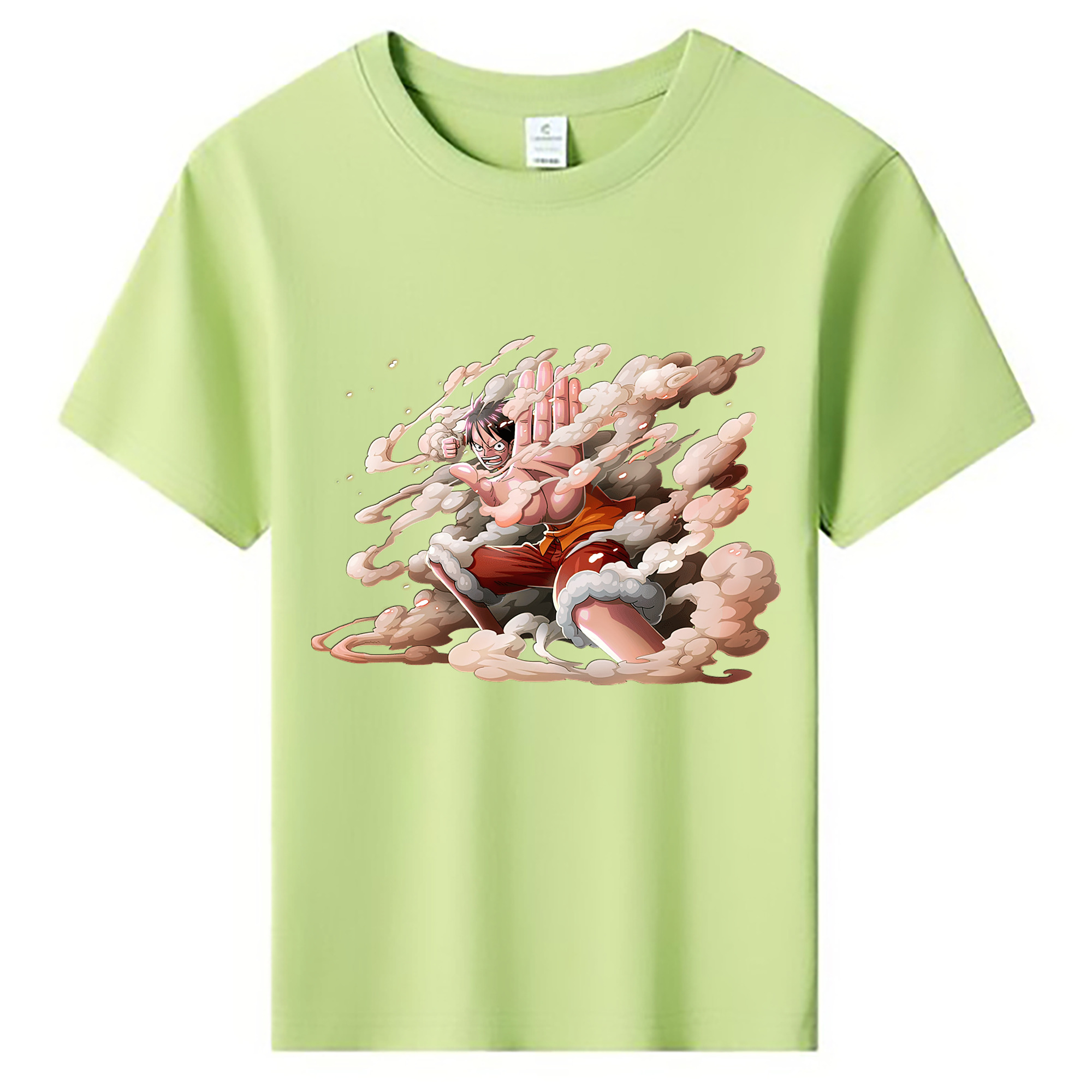 （画像用） ワンピース モンキー・D・ルフィ ONE PIECE Monkey D. Luffy 綿100％キッズTシャツ（フロントプリント）